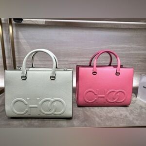 Jimmy Choo Cream Leather Tote